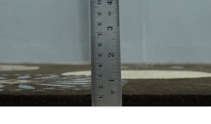 Modern Premium look Dark Brown 5x8 Hand loom Wool and Art Silk Area Rug - The Rug Decor