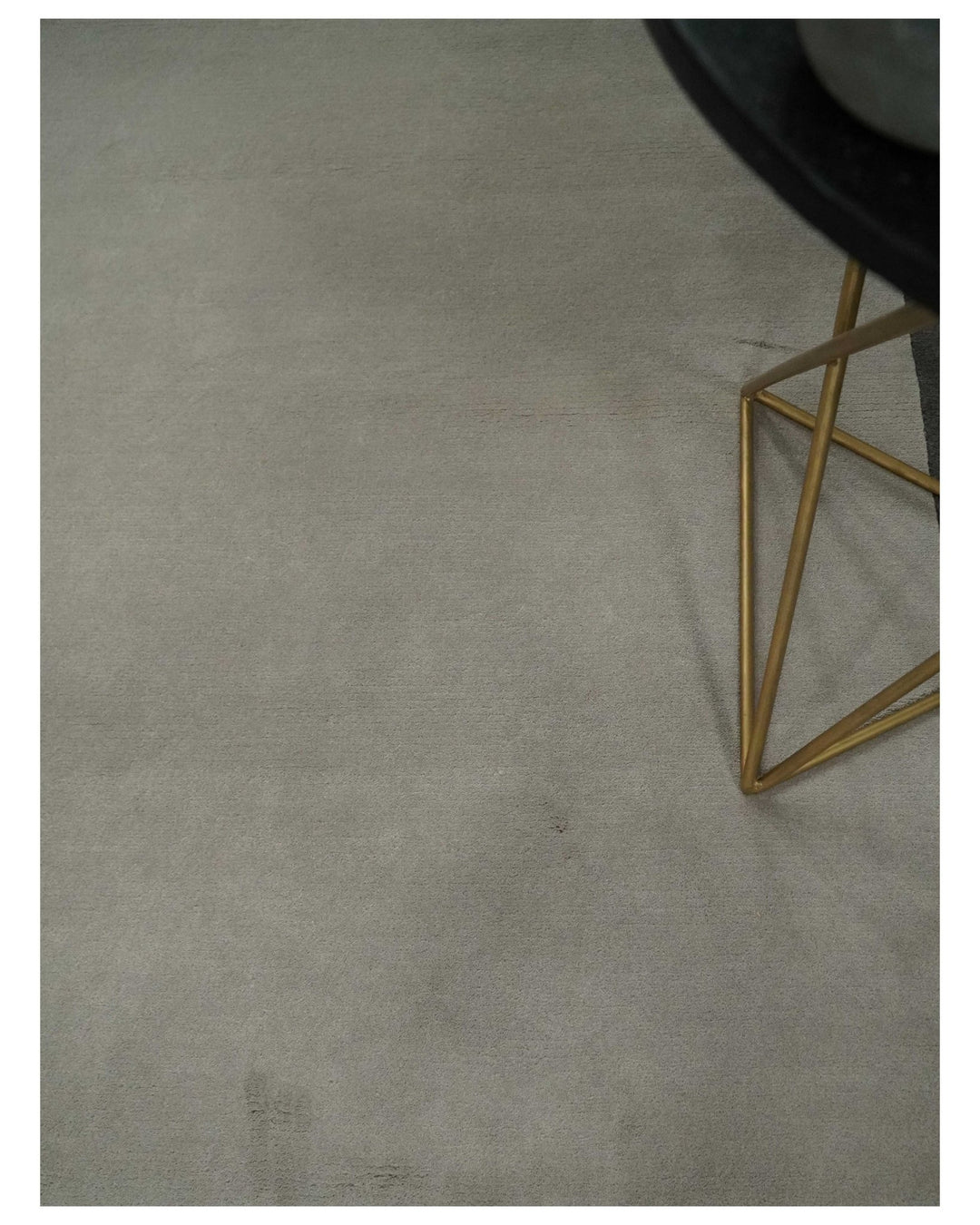 Modern Scandinavian 6x8 Silver and Brown Wool Hand Woven Area Rug | HL9 - The Rug Decor