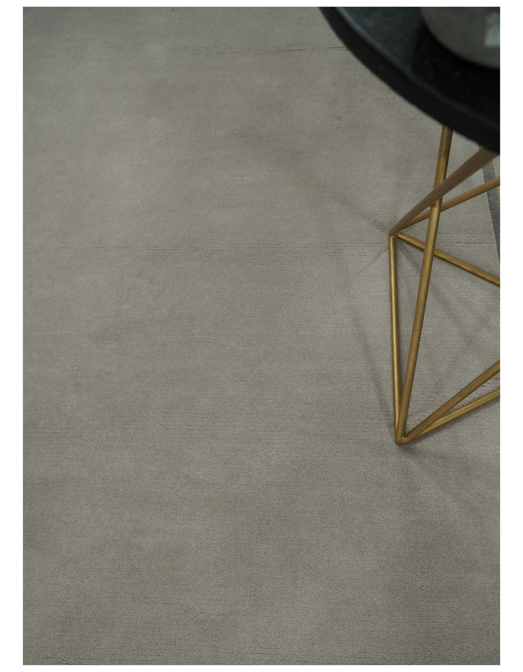 Modern Scandinavian 6x8 Silver and Gray Wool Hand Woven Area Rug | HL8 - The Rug Decor