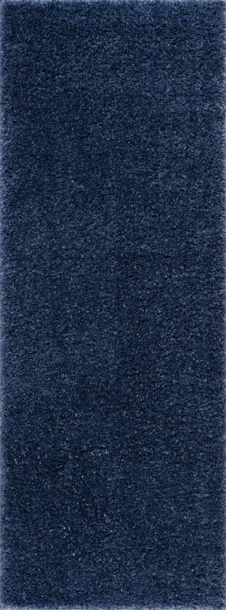 Modern Solid Blue Plush Pile Moroccan Style Washable Area Rug - The Rug Decor