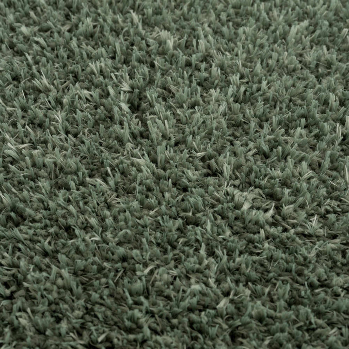 Modern Solid Dark Olive green Woven Plush area rug - The Rug Decor