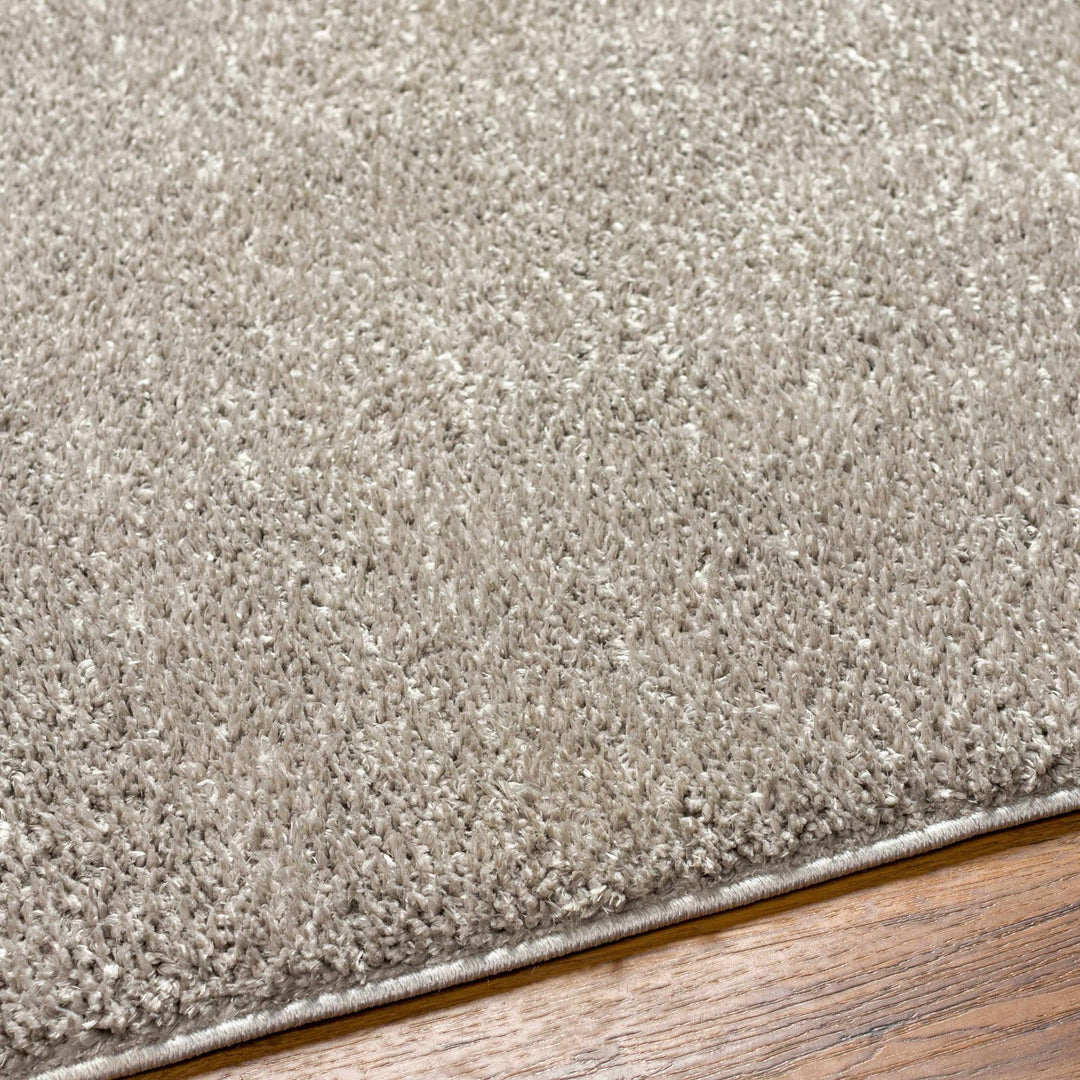 Modern Solid Plane light Gray Plush Pile Moroccan Style Multi size Washable Area Rug - The Rug Decor