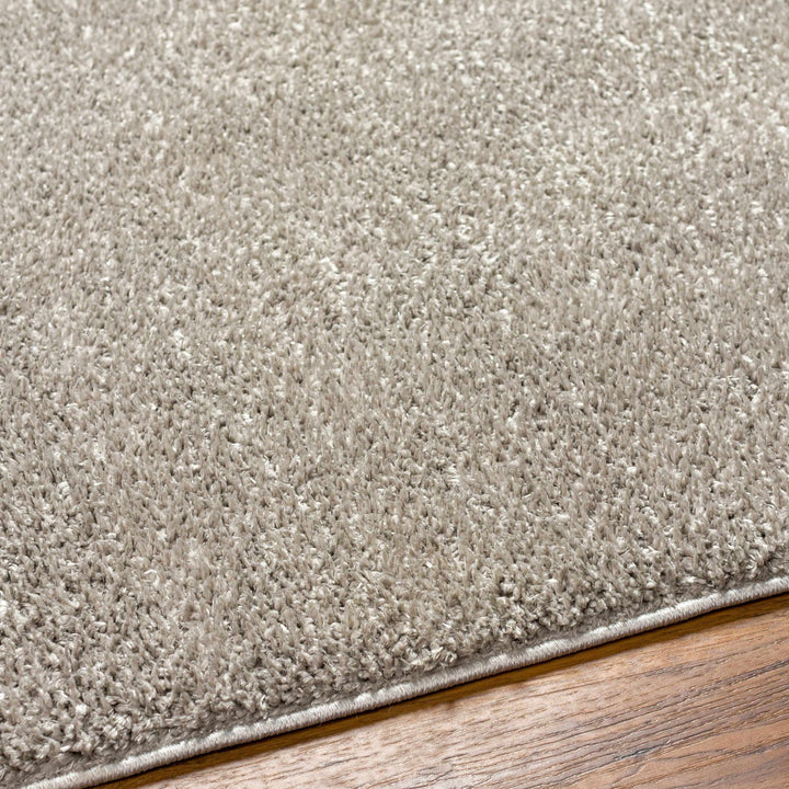 Modern Solid Plane light Gray Plush Pile Moroccan Style Multi size Washable Area Rug - The Rug Decor