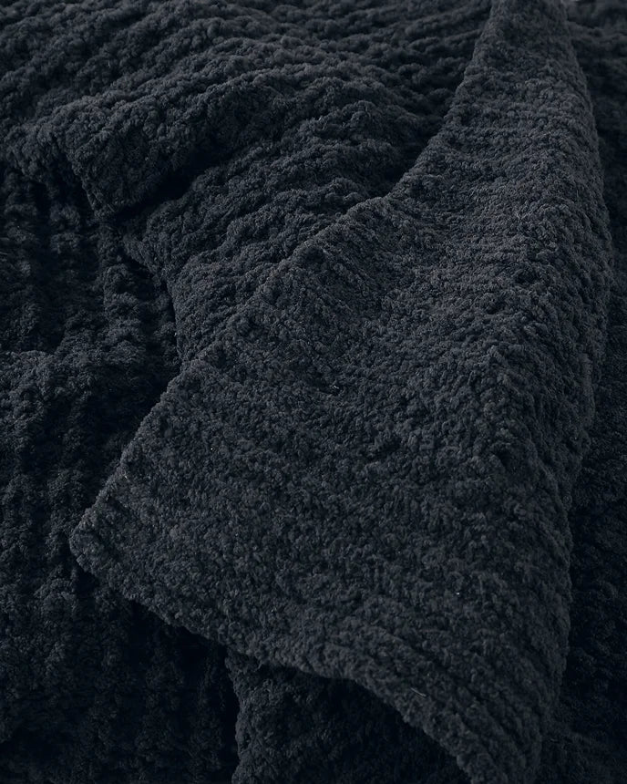 Multi Color Solid Knitted Waffle Lightweight Throw - The Rug Decor