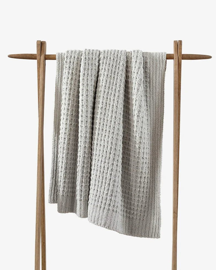 Multi Color Solid Knitted Waffle Lightweight Throw - The Rug Decor