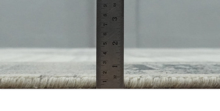 Natural Wool Hand Knotted Ivory and Gray Traditional Area Rug, Kids, Living Room and Bedroom Rug | MEHK3 - The Rug Decor