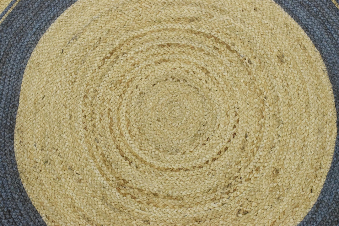 New 100% Natural Fiber 5 Feet Round Jute Rug, hand braided reversible rug | JR001 - The Rug Decor