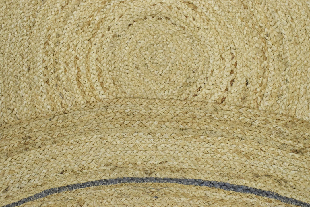 New 100% Natural Fiber 5 Feet Round Jute Rug, hand braided reversible rug | JR001 - The Rug Decor