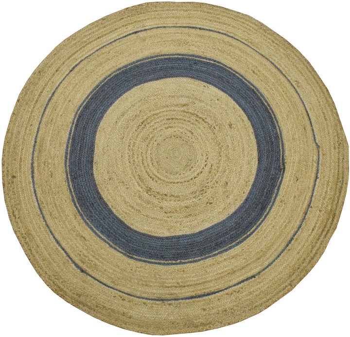 New 100% Natural Fiber 5 Feet Round Jute Rug, hand braided reversible rug | JR001 - The Rug Decor