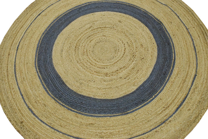 New 100% Natural Fiber 5 Feet Round Jute Rug, hand braided reversible rug | JR001 - The Rug Decor