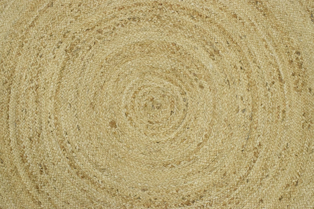 New 100% Natural Fiber 5 Feet Round Jute Rug, hand braided reversible rug | JR004 - The Rug Decor