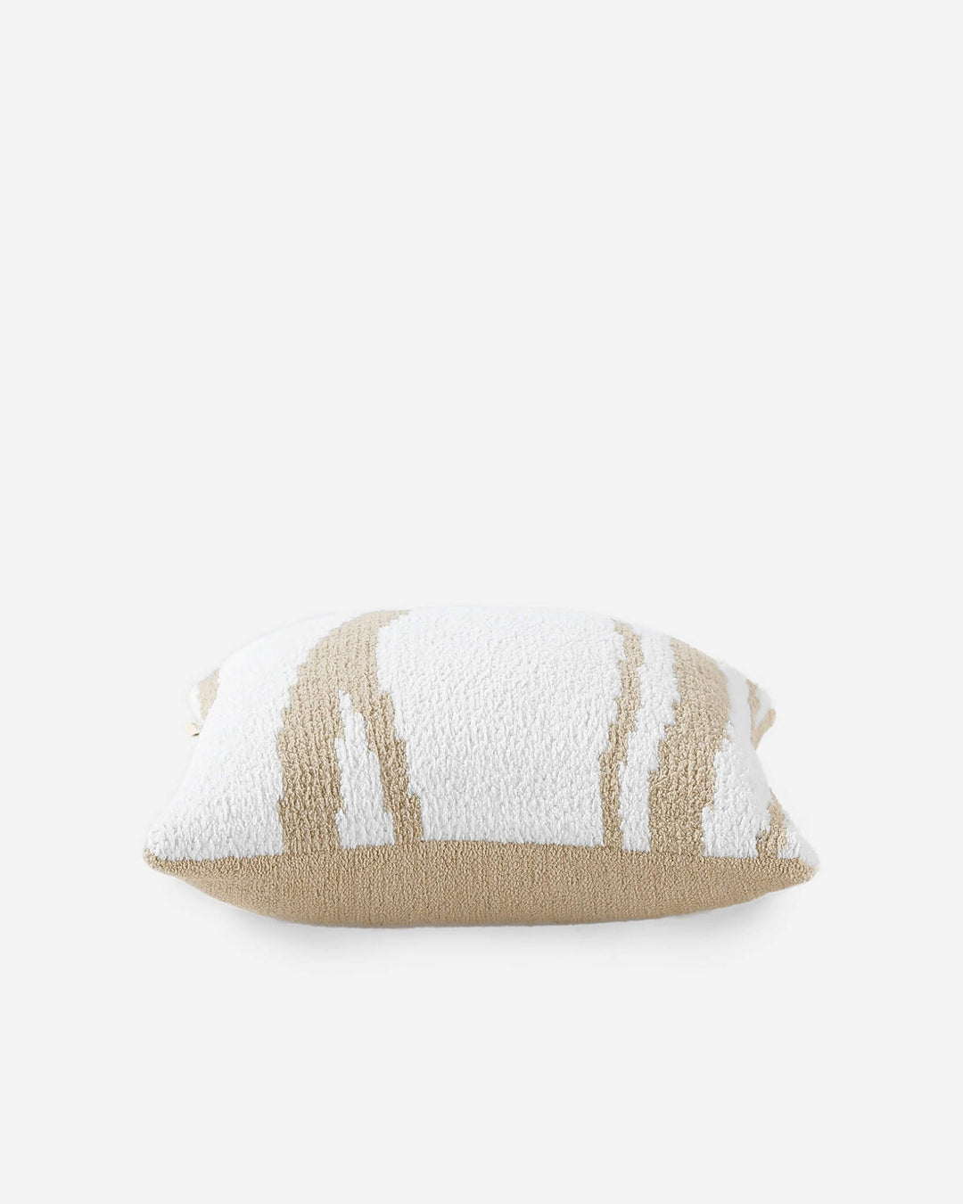 Off-White And Cloud Gray Soft and Cozy 20x20 Inch Striped Throw Pillow - The Rug Decor