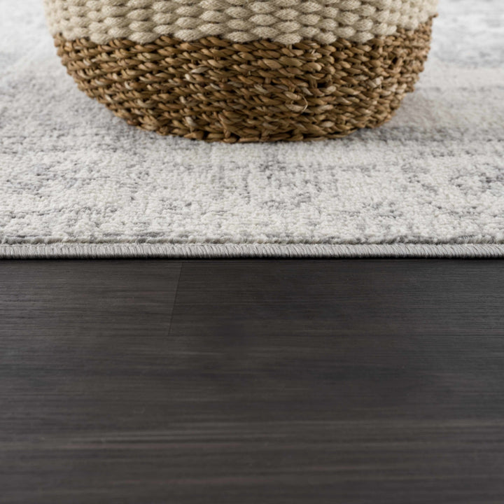 Oriental Bohemian Ivory and Gray Medium pile multi size Area Rug - The Rug Decor