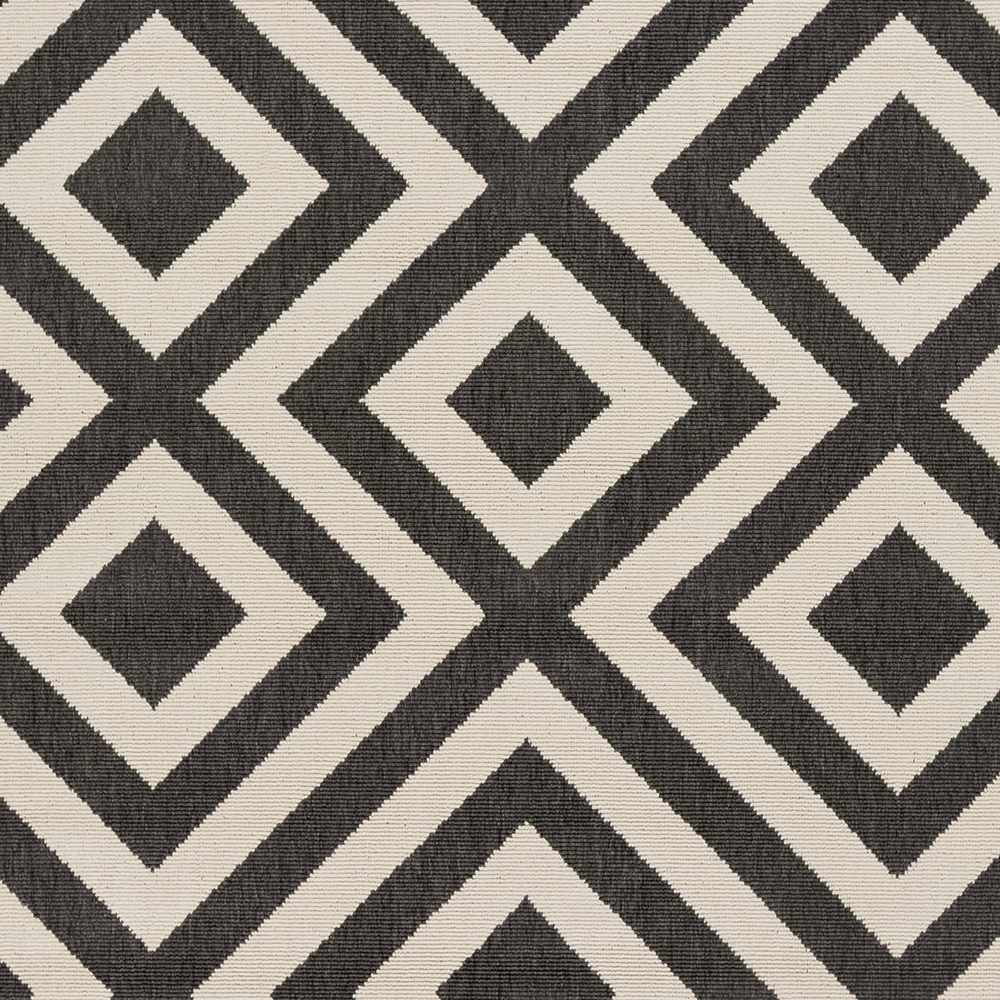 Outdoor Safe Modern Geometric Beige and Charcoal Multi size Area Rug - The Rug Decor