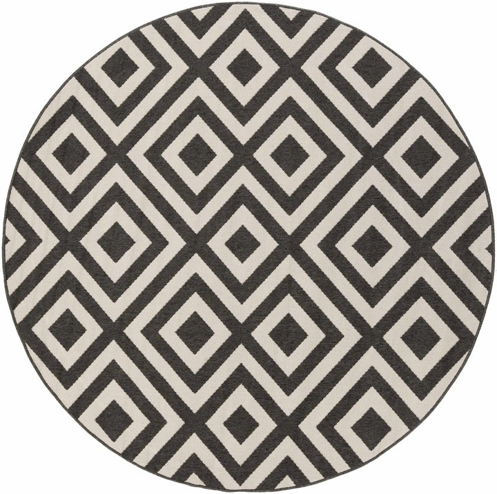 Outdoor Safe Modern Geometric Beige and Charcoal Multi size Area Rug - The Rug Decor