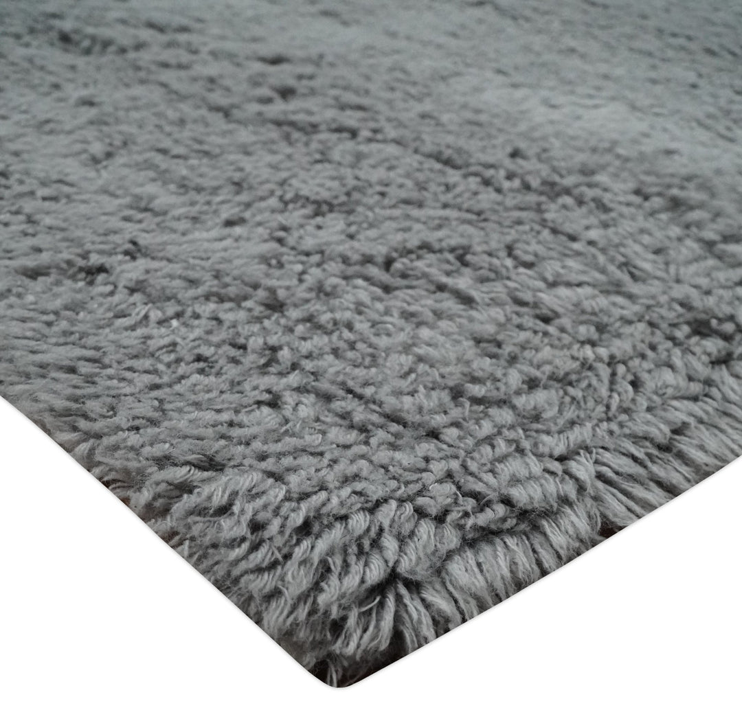 Plush Thick Beni Ourain 4x6, 5x8, 6x9, 8x10 and 9x12 Gray Moroccan Rug Made with fine new Zealand Wool | TRD2378 - The Rug Decor