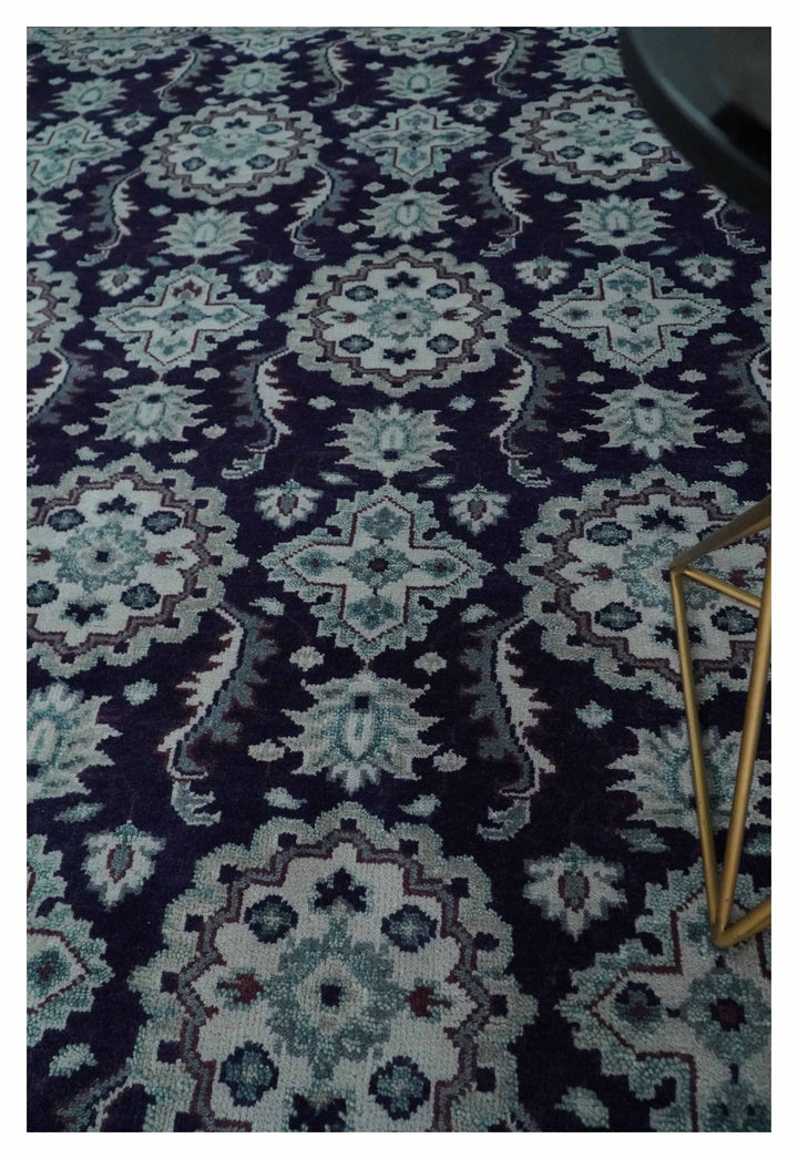 Premium Antique Style Silver, Gray and Black Hand knotted Traditional wool Area Rug - The Rug Decor