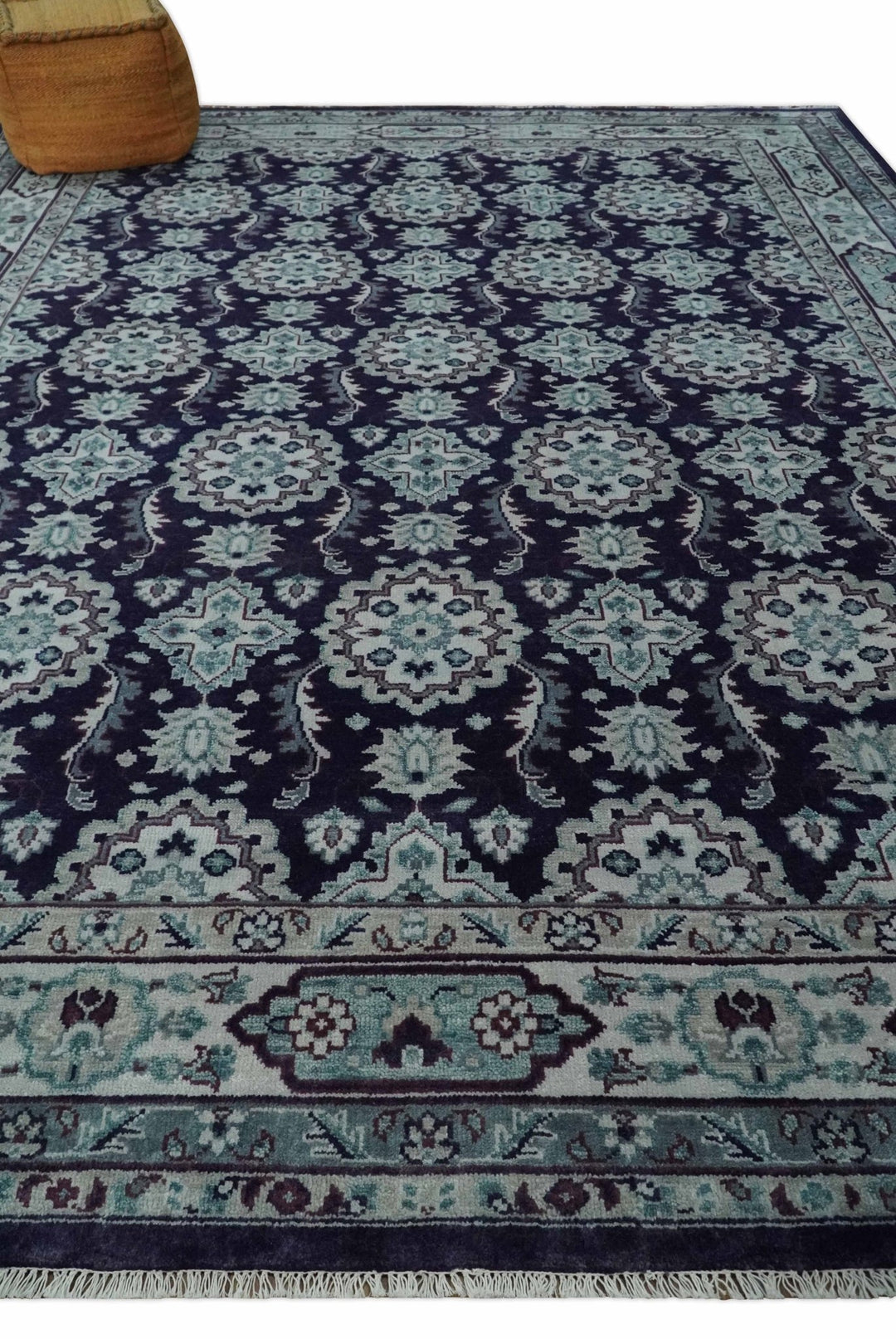 Premium Antique Style Silver, Gray and Black Hand knotted Traditional wool Area Rug - The Rug Decor