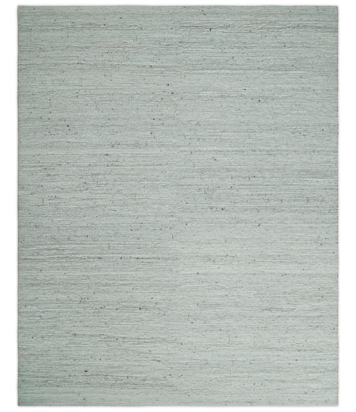 Premium Contemporary loop Pile Ivory Hand woven wool Area Rug - The Rug Decor