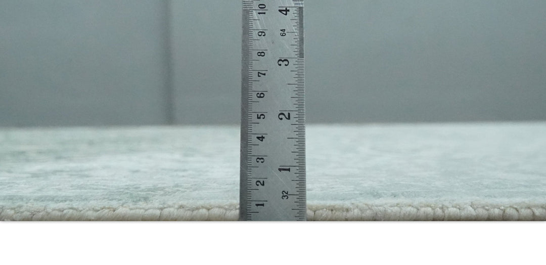 Premium look Floral Ivory and Green 5.6x8 Handloom Viscose Area Rug - The Rug Decor