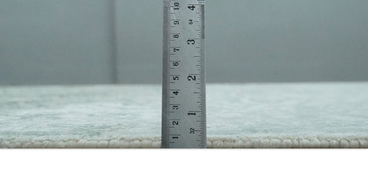 Premium look Floral Ivory and Green 5.6x8 Handloom Viscose Area Rug - The Rug Decor