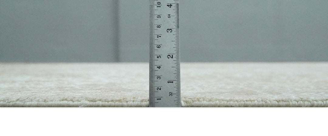 Premium Style Floral Traditional Ikat Large Design Camel and Ivory 5.6x7.9 Hand loom Viscose Area Rug - The Rug Decor