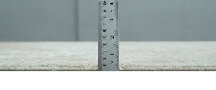 Premium Style Floral Traditional Ikat Large Design Camel and Ivory 5.6x7.9 Hand loom Viscose Area Rug - The Rug Decor