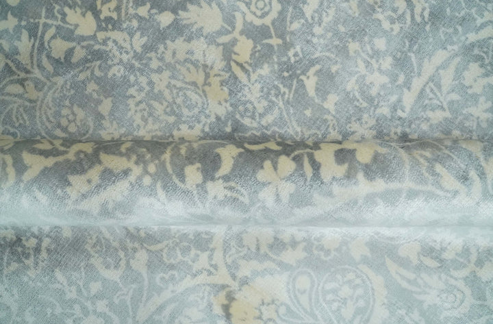 Premium Style Traditional Large Design Gray, Silver and Beige 5.6x7.9 Viscose Area Rug - The Rug Decor