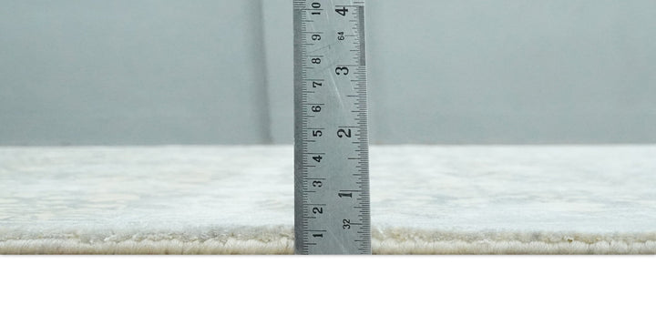 Premium Style Traditional Large Design Gray, Silver and Beige 5.6x7.9 Viscose Area Rug - The Rug Decor