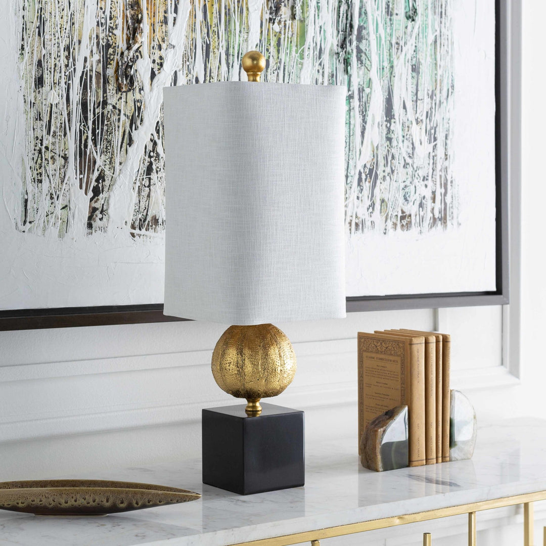 Premium White, Gold and Black Modern Table Lamp Perfect for Home Decor - The Rug Decor