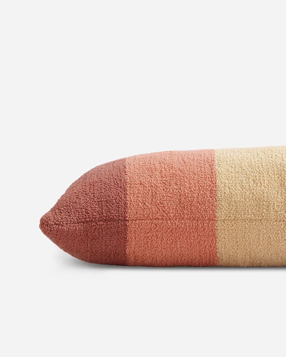 Rainbow Colorful Striped Lumbar Pillow for Couch or Bed - The Rug Decor