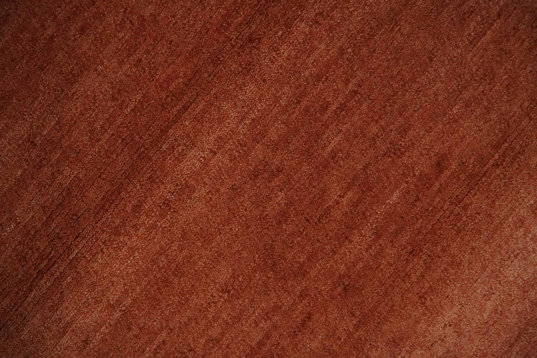 Rust and Brown Modern Stripes Design Hand loom 4x6 wool Area Rug - The Rug Decor
