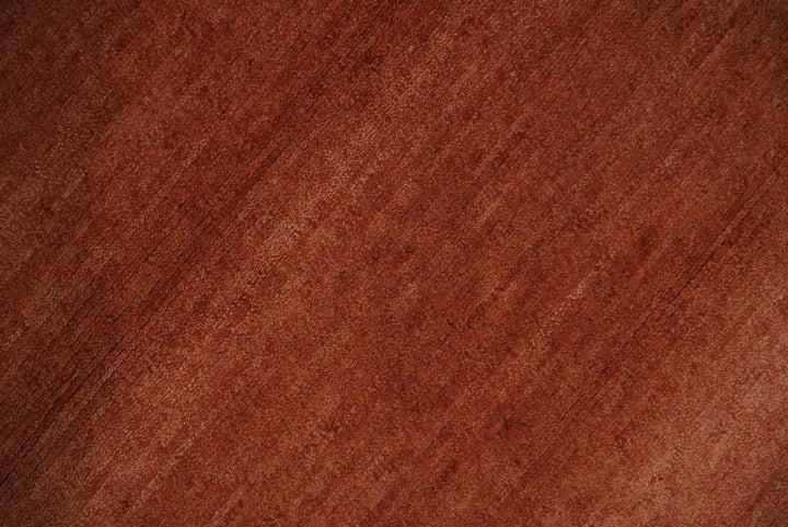 Rust and Brown Modern Stripes Design Hand loom 4x6 wool Area Rug - The Rug Decor