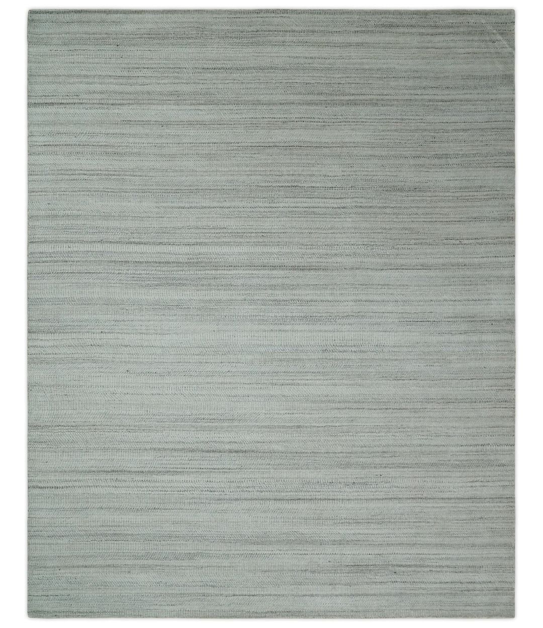 Shaded Beige, Camel and Brown Scandinavian 8x10 Hand Made Blended Wool Flatwoven Area Rug | KE4 - The Rug Decor