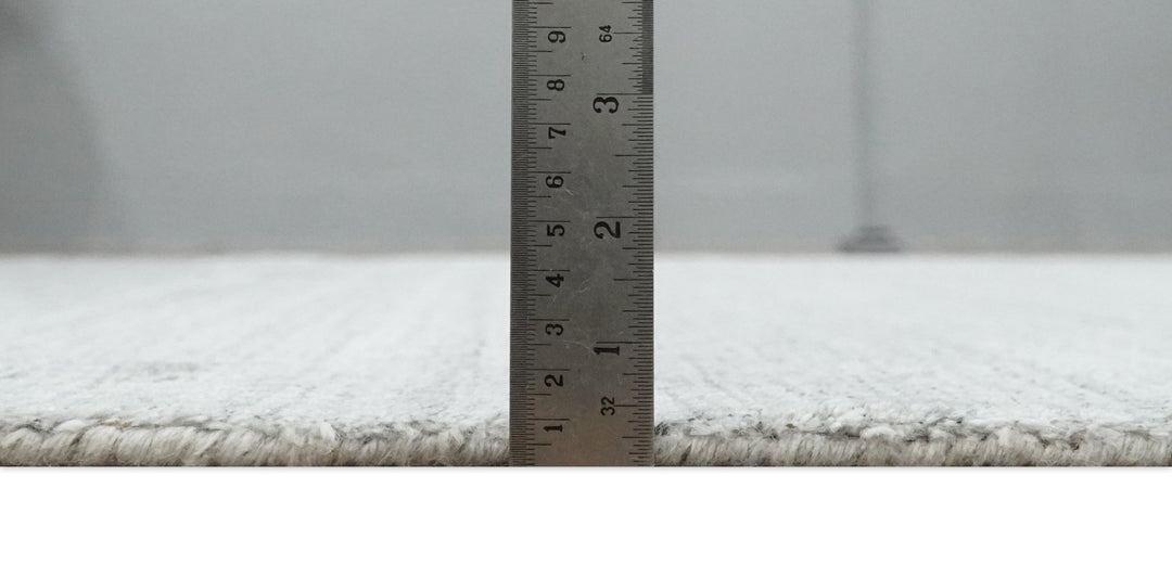 Shaded Silver Gray Scandinavian 5x7 Blended Bamboo Silk Flatwoven Area Rug, Dinning, Kids Rug | HL31 - The Rug Decor