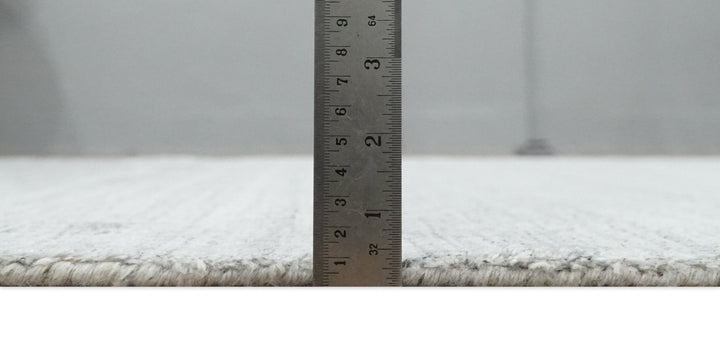 Shaded Silver Gray Scandinavian 5x7 Blended Bamboo Silk Flatwoven Area Rug, Dinning, Kids Rug | HL31 - The Rug Decor