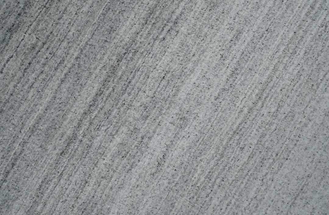 Shaded Silver Gray Scandinavian 5x7 Blended Bamboo Silk Flatwoven Area Rug, Dinning, Kids Rug | HL31 - The Rug Decor