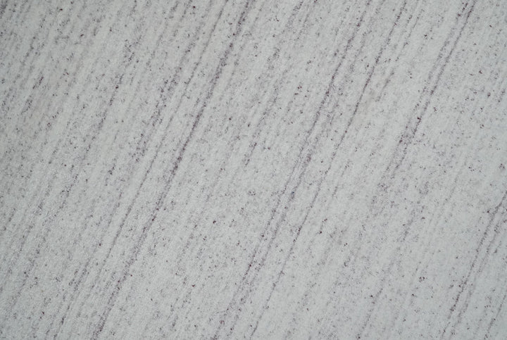 Shaded Solid White and Purple Scandinavian 5x7 Blended Wool Flatwoven Area Rug | HL27 - The Rug Decor