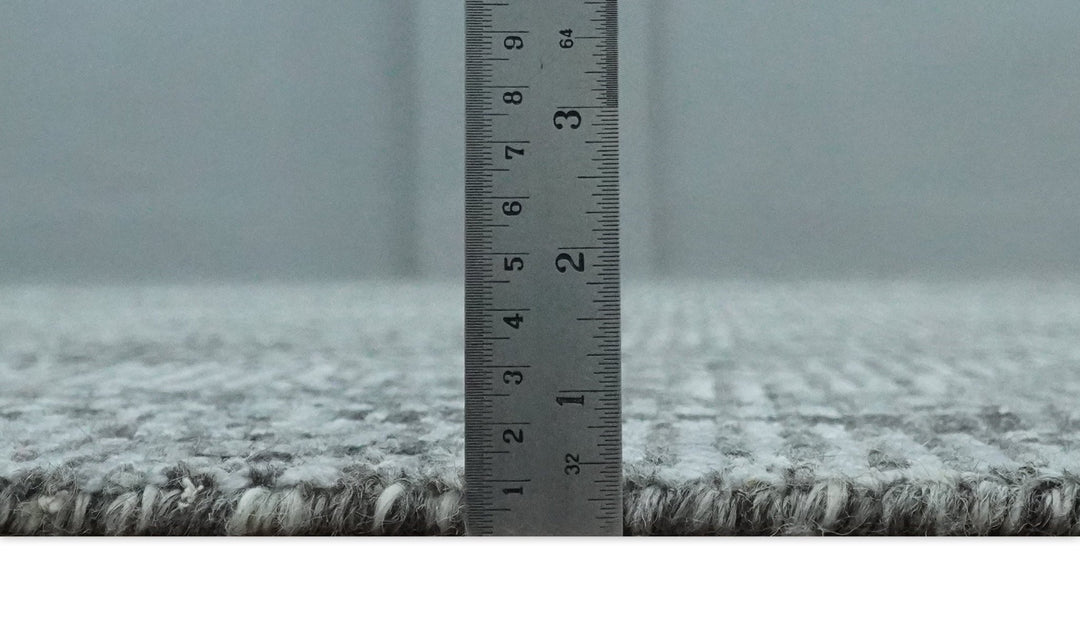 Silver and Charcoal Rug 8x10 Hand Woven Abstract Area Rug - The Rug Decor