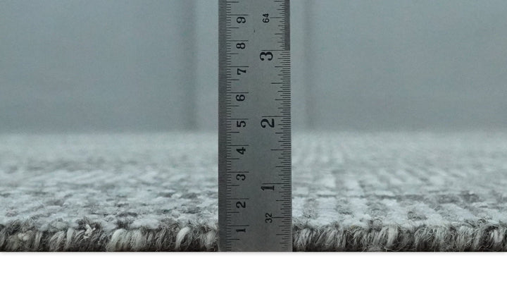 Silver and Charcoal Rug 8x10 Hand Woven Abstract Area Rug - The Rug Decor