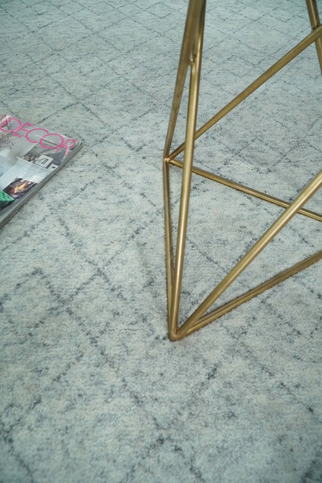 Silver and Gray Hand Woven 9x12 Trellis Moroccan Rug Made with Fine Wool | TRDCP101912 - The Rug Decor