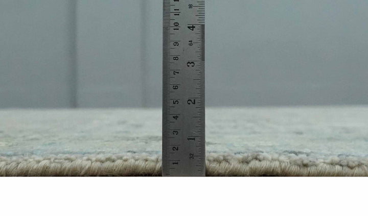 Silver and Olive 8x10 Antique Hand Knotted Turkish Design Area Rug - The Rug Decor