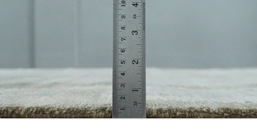 Silver, Beige and Gray Modern Abstract Hand knotted 6x9 Bamboo Silk Area Rug - The Rug Decor