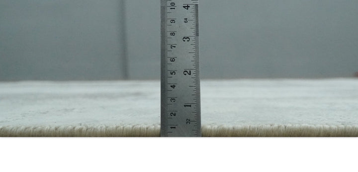 Silver, Charcoal and Ivory Modern Abstract 5x8 Hand loom viscose Area Rug - The Rug Decor