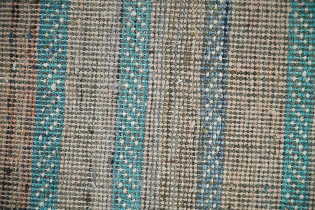 Small 1.5x2 Peach and Blue Wool Hand Knotted traditional Persian Vintage Antique Southwestern Gabbeh Rug| TRDCP347152 - The Rug Decor