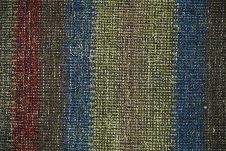 Small 1.5x2 Red, Blue and Green Wool Hand Knotted traditional Persian Vintage Antique Southwestern Gabbeh Rug| TRDCP307152 - The Rug Decor