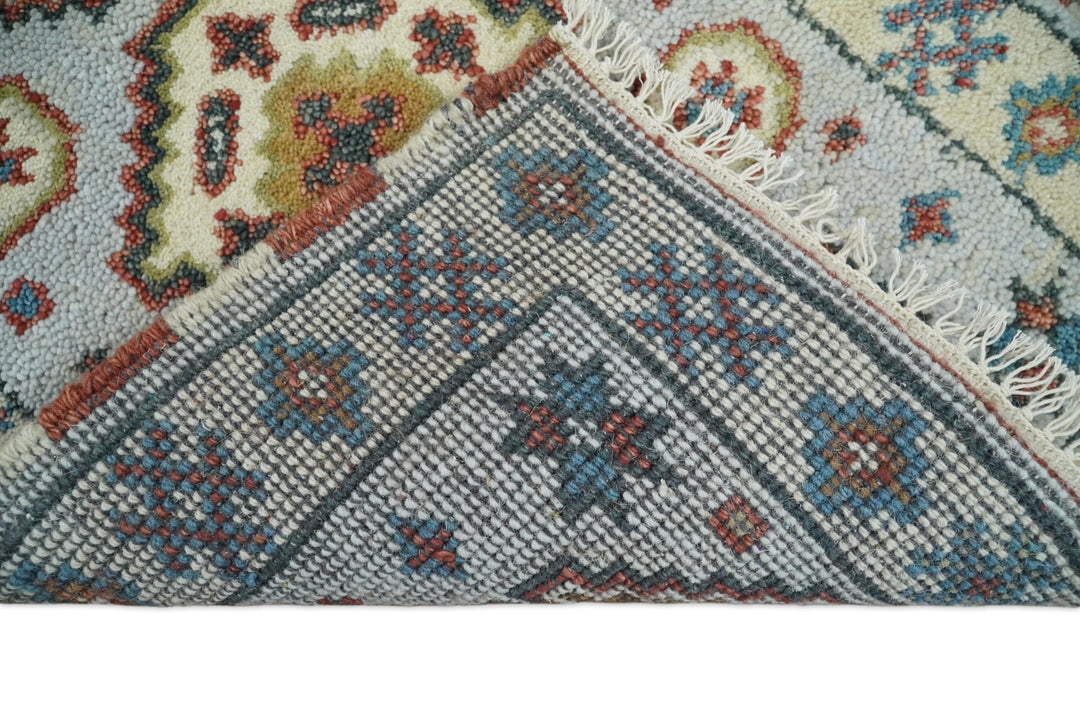 Small 2x3 Gray and Camel Wool Hand Knotted traditional Persian Vintage Antique Southwestern Kazak | TRDCP28123 - The Rug Decor