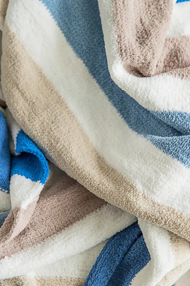 Soft and Cozy Striped Light weight Throw for Your Home - The Rug Decor