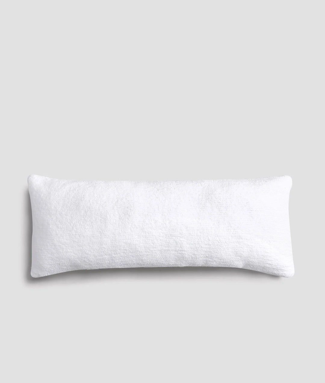 Soft and Stylish Solid Cloud Gray, Taupe, Midnight and Clear White Snug Lumbar Pillow - The Rug Decor