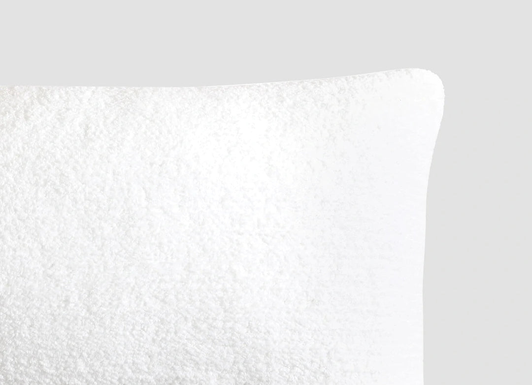 Soft and Stylish Solid Cloud Gray, Taupe, Midnight and Clear White Snug Lumbar Pillow - The Rug Decor